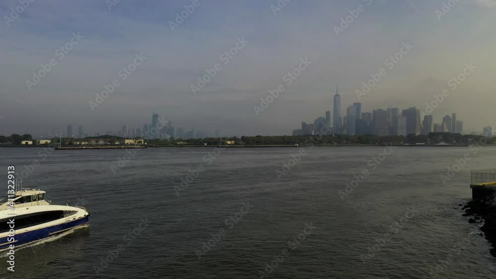 View of the NYC Ferry Boat Service View of the NYC Ferry Boat Service