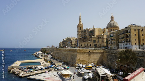 a view in Valletta, Malta, March