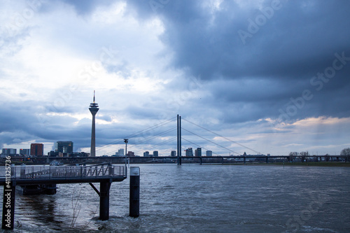 Düsseldorf Skyline at Dusk