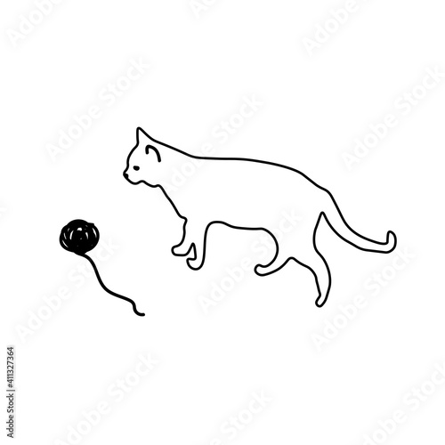 Cat and ravel