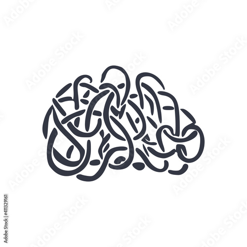 brain icon or logo isolated sign symbol vector illustration black style vector icons