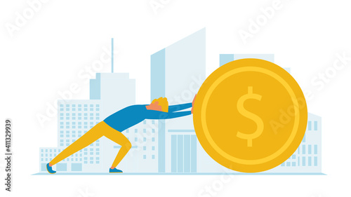 Way to the financial independence illustration.