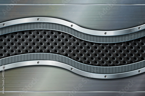 Metal background for industrial and technology design.