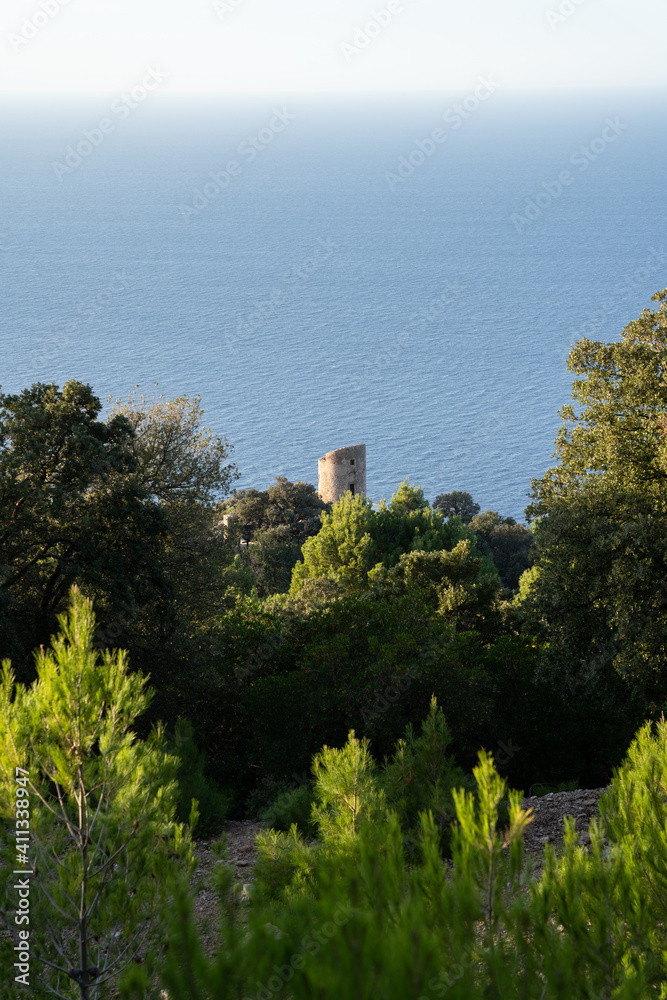 Tower on the cliff in Mallorca