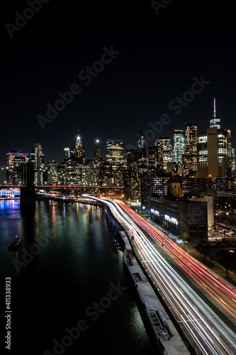 Photography Light trials, FDR Drive, Manhattan, New York