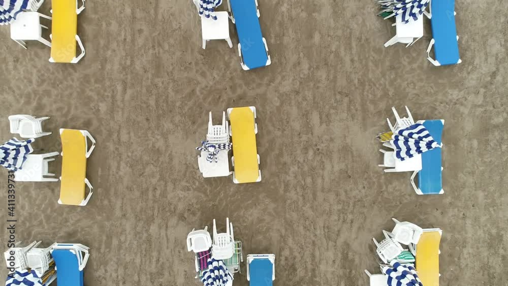 from the sky a view over the beach