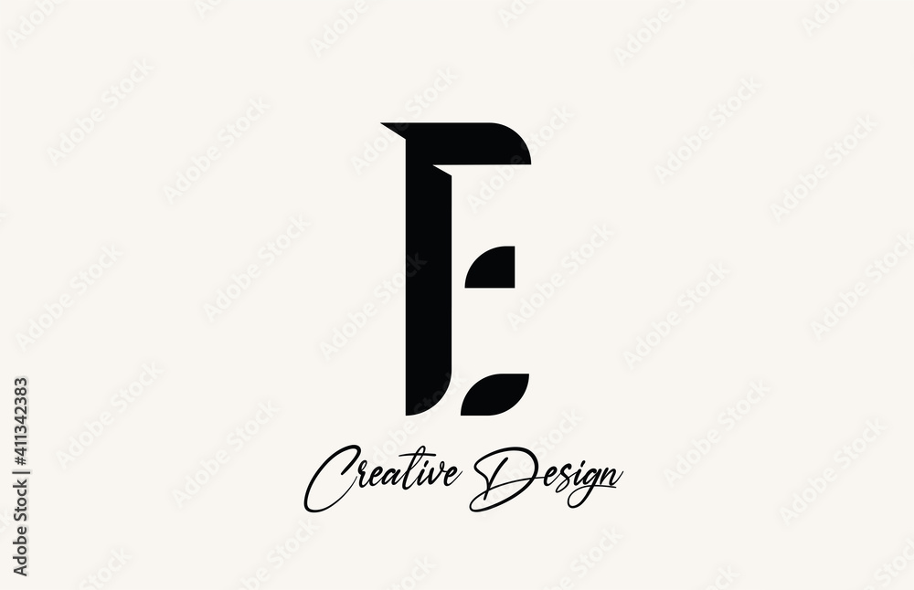 E simple black and white alphabet letter logo icon design. Corporate and lettering. Elegant identity template with creative text E simple black and white alphabet letter logo icon design. Corporate and lettering. Elegant identity template with creative text