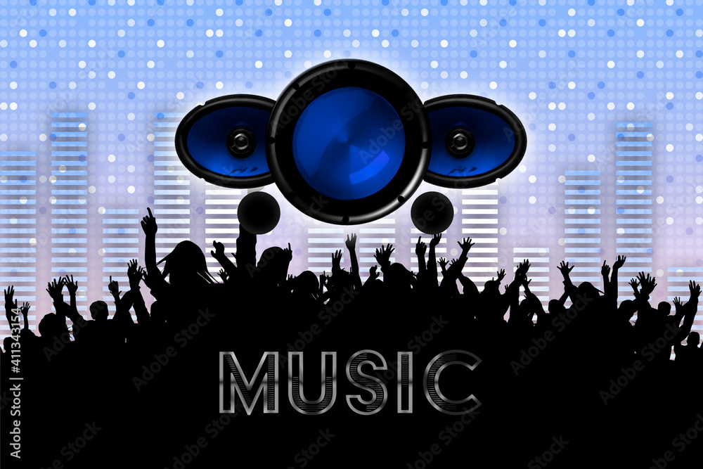 Music Studio DJ Speaker Background Music Studio DJ Speaker Background