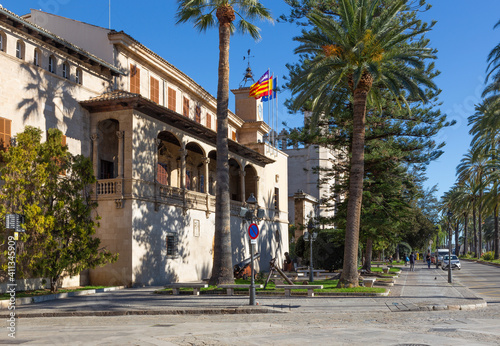 Palma de Mallorca - The Consolat del Mar building on the waterfront.