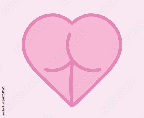 Vector Heart Booty 