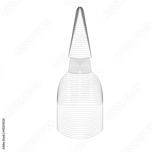 Logo Icon 3D Glue Bottle