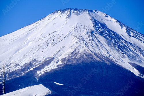 【山梨】山中湖（パノラマ台）から見る富士山（冬）