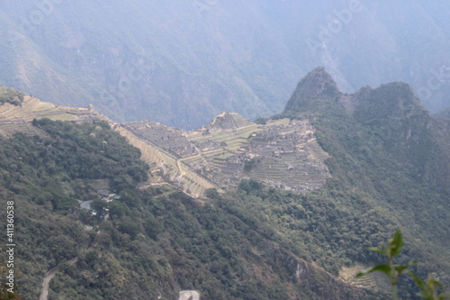 close up machu Picchu