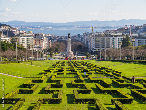 Eduardo VII park and gardens in Lisbon