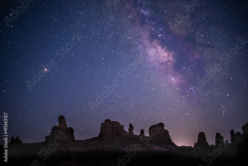Milky way at Arches National Park