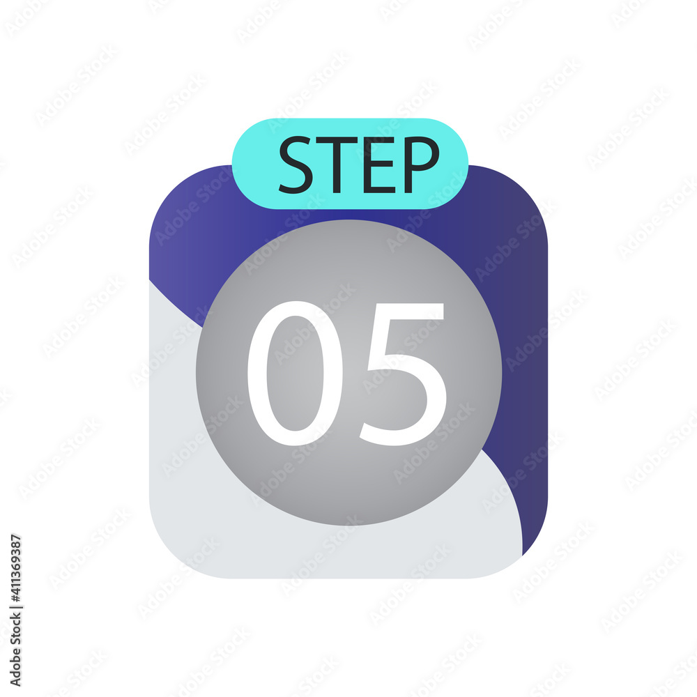 step 05 label vector template design illustration step 05 label vector template design illustration