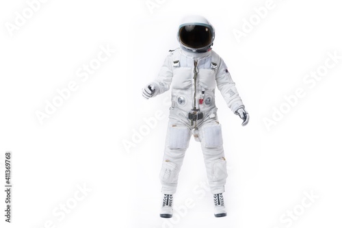 Fotografia Astronaut Standing Against White Background