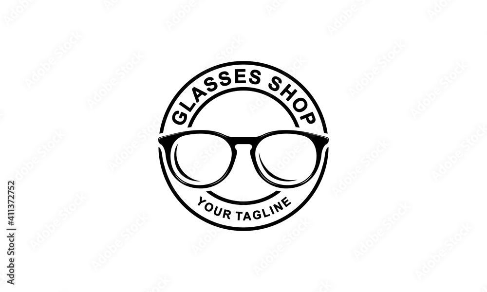 logo for best glasses shop with glasses vector Stock Vector | Adobe Stock