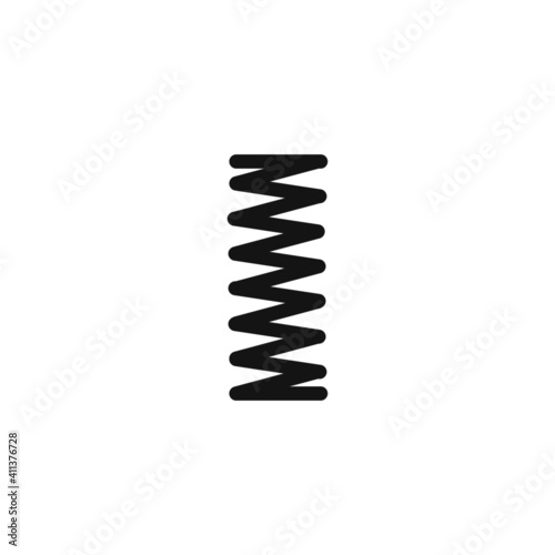 Coil Spring icon on white background