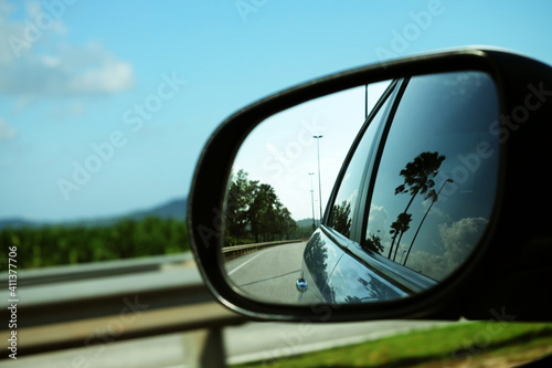 Side mirror view © taffpixture