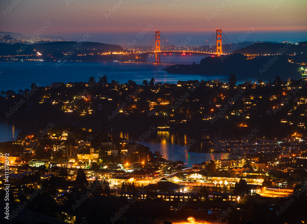 Tiburon View of Golden Gate Bridge  