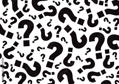 random black question mark for background, vector illustration