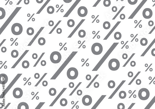 random Percent sign for background. Online media concepts, vector illustration