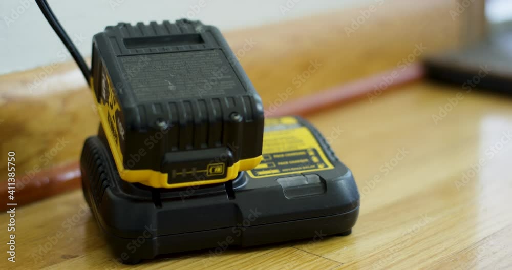 Power Tool Battery Charging Inside