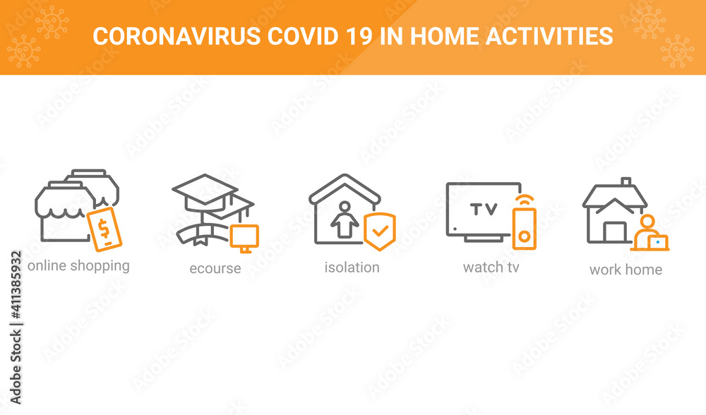 corona virus prevention in Coronavirus Covid 19 pandemic era, editable outline icons set isolated on white. Perfect thin outline icon style