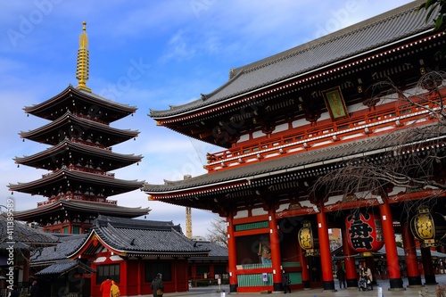 浅草寺・宝蔵門と五重塔