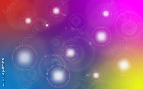 Multicolored curcle abstract background