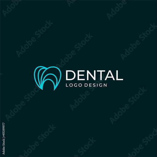 Modern and unique logo about teeth, dental with geometric lines.
EPS 10, Vector.
