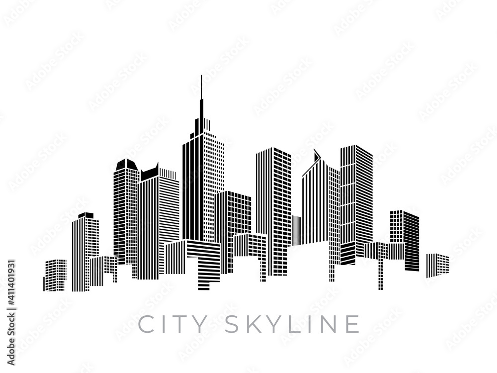 Modern City Skyline vector illustration