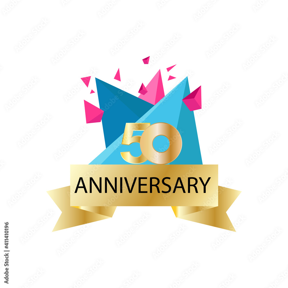 50 years anniversary celebration vector template design illustration 50 years anniversary celebration vector template design illustration