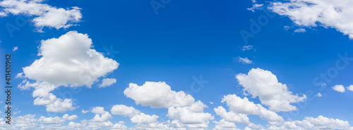 Panorama blue sky and clouds with daylight natural background. © ParinPIX