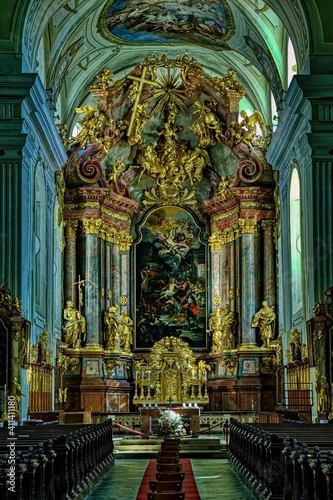 interior of a church in Krems photo