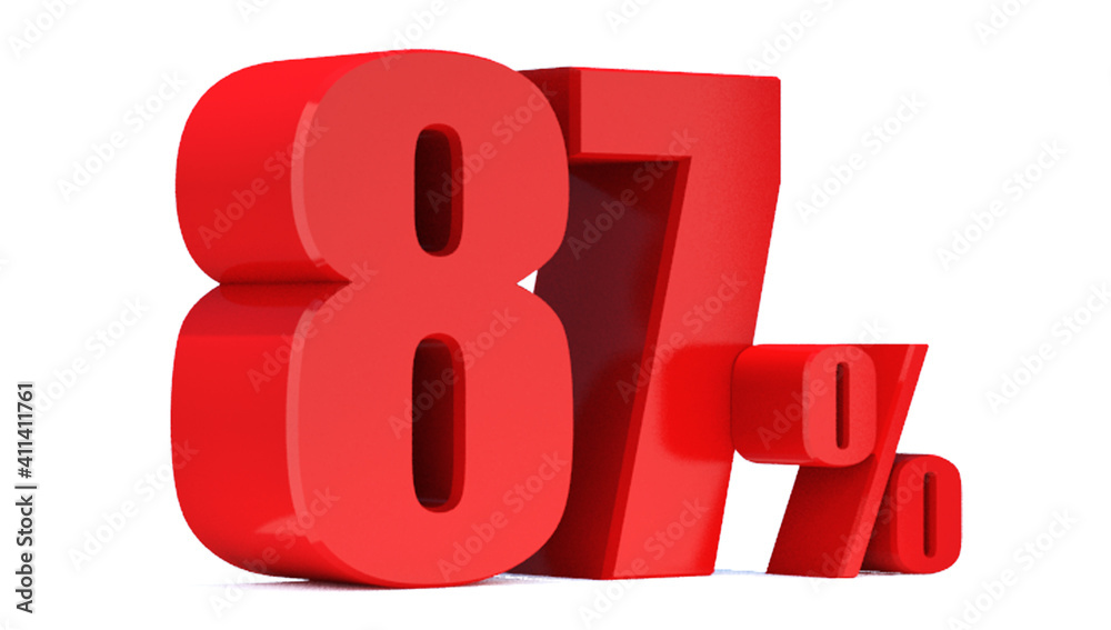 87 Percent off 3d Sign on White Background, Special Offer 87% Discount Tag, Sale Up to 87 Percent Off,big offer, Sale, Special Offer Label, Sticker, Tag, Banner, Advertising, offer ... See More 87 Percent off 3d Sign on White Background, Special Offer 87% Discount Tag, Sale Up to 87 Percent Off,big offer, Sale, Special Offer Label, Sticker, Tag, Banner, Advertising, offer ... See More