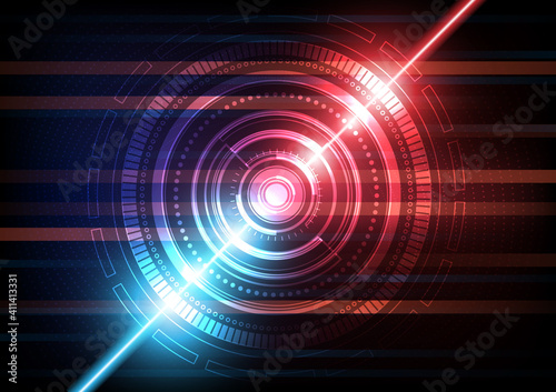 Circuit technology background with hi-tech digital data