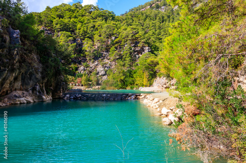 View of Goynuk canyon in Antalya province, Turkey © olyasolodenko