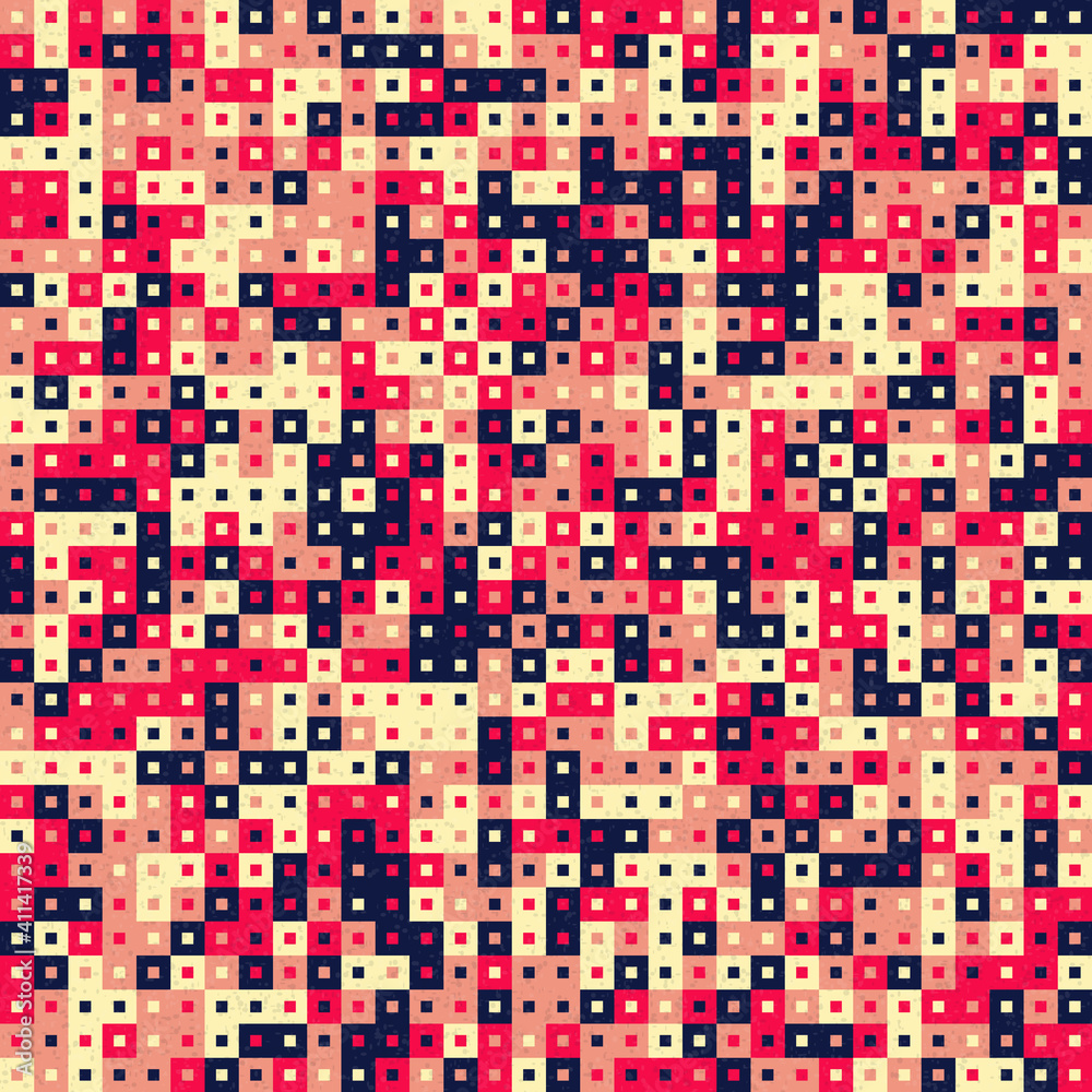 Fototapeta premium Abstract Geometric Pattern generative computational art illustration
