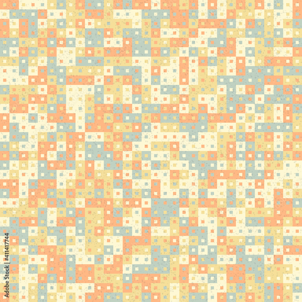 Fototapeta premium Abstract Geometric Pattern generative computational art illustration