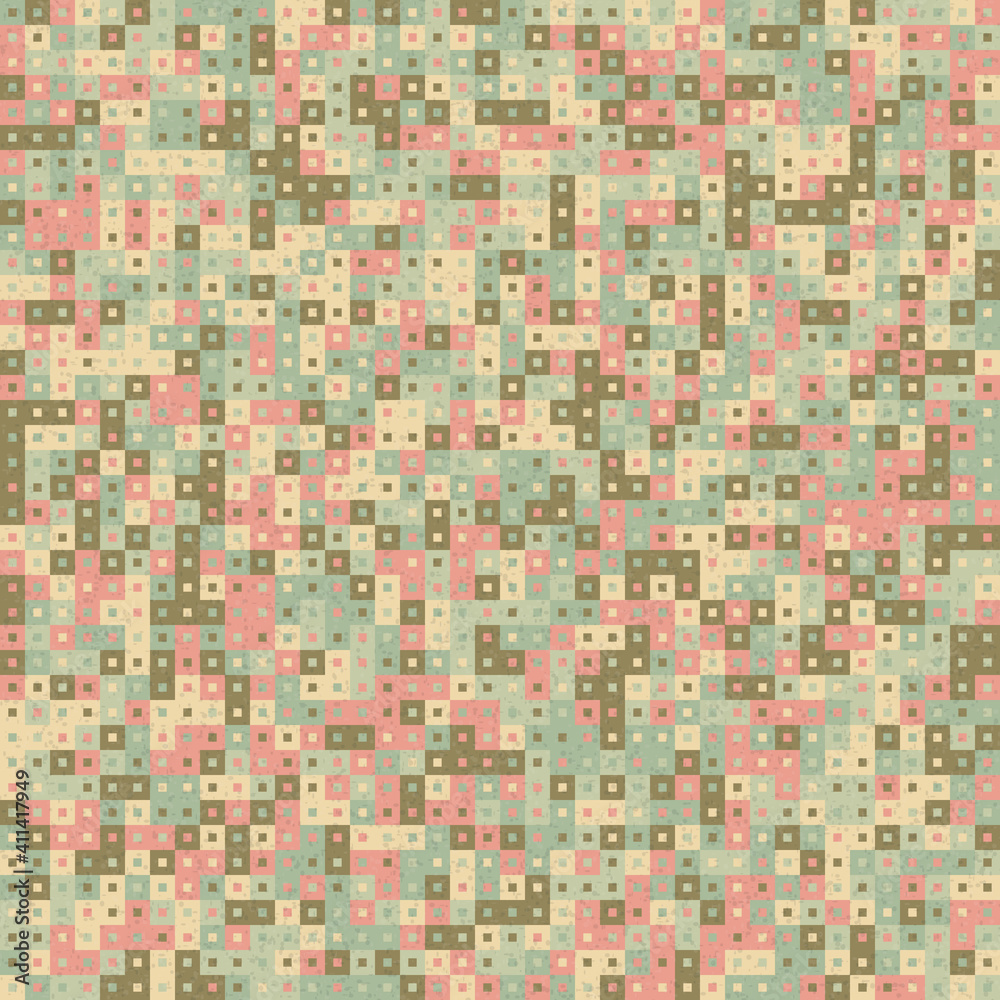 Fototapeta premium Abstract Geometric Pattern generative computational art illustration