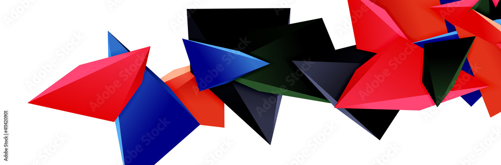 Triangle mosaic abstract background, 3d triangular low poly shapes. Geometric vector illustration for covers, banners, flyers and posters and other Triangle mosaic abstract background, 3d triangular low poly shapes. Geometric vector illustration for covers, banners, flyers and posters and other