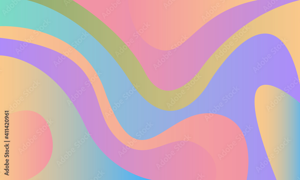 Futuristic poster with a modern color scheme. Abstract background template with gradient waves. Futuristic poster with a modern color scheme. Abstract background template with gradient waves.