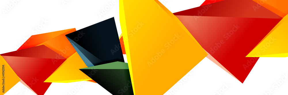 Triangle mosaic abstract background, 3d triangular low poly shapes. Geometric vector illustration for covers, banners, flyers and posters and other Triangle mosaic abstract background, 3d triangular low poly shapes. Geometric vector illustration for covers, banners, flyers and posters and other