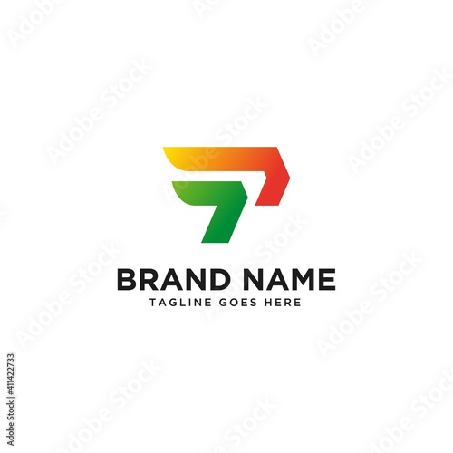 Free Download Letter P Fast Logo Design Vector Template. - GFXLoad