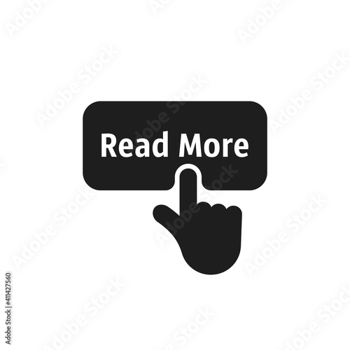 black read more simple icon