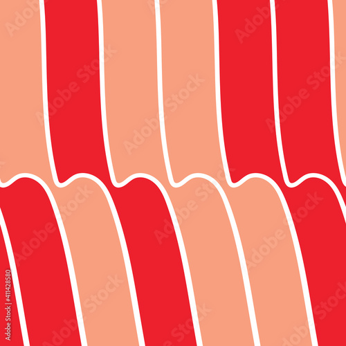 Vector seamless repeating retro seamless wavy pattern. Perfect for fabric, scrapbooking and wallpaper