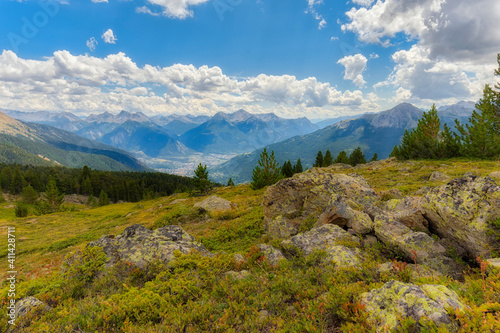 Francia, Colle del Granon, vista verso Briancon