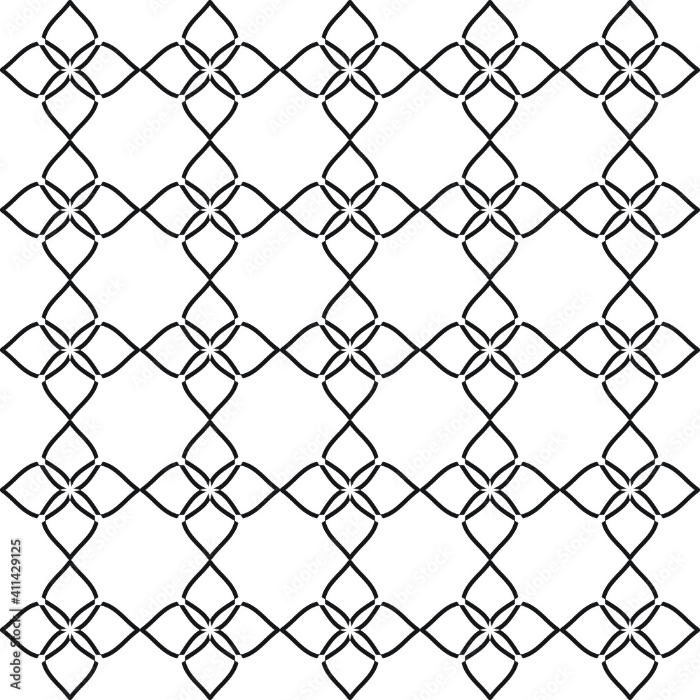 Fototapeta premium Islamic design element in doodle style, seamless pattern